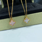 ¡®Imperial¡¯CLOVER 15MM PINK MOTHER-OF-PEARL SINGLE FLOWER NECKLACE