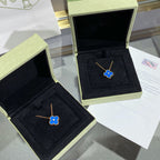 ¡®Imperial¡¯CLOVER 15MM DIAMOND AND BLUE AGATE NECKLACE