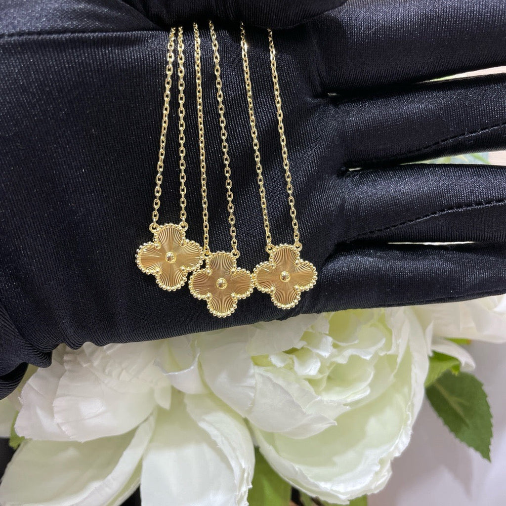 ¡®Imperial¡¯CLOVER 15MM LASER NECKLACE