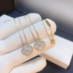 ¡®Imperial¡¯CLOVER 15MM DIAMOND WHITE FRITILLARIA NECKLACE