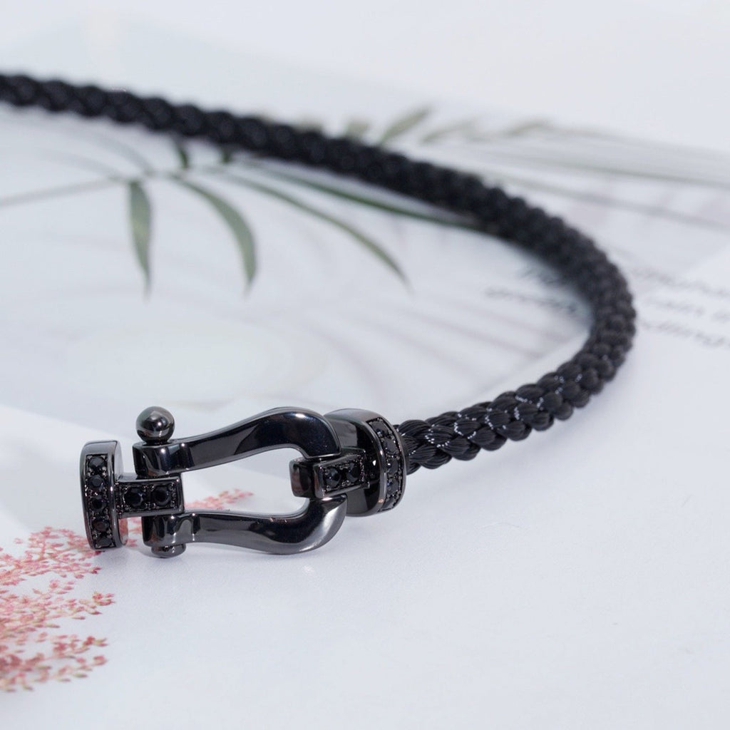 ¡®Imperial¡¯FORCE LARGE SERIES HORSESHOE BLACK SAMURAI BRACELET