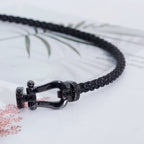 ¡®Imperial¡¯FORCE LARGE SERIES HORSESHOE BLACK SAMURAI BRACELET