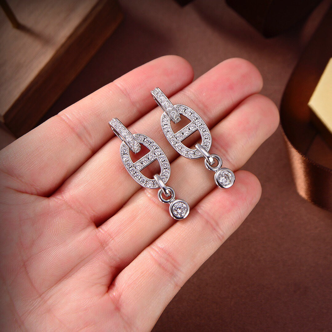 ¡®Imperial¡¯HM CHAINE DIAMOND EARRINGS