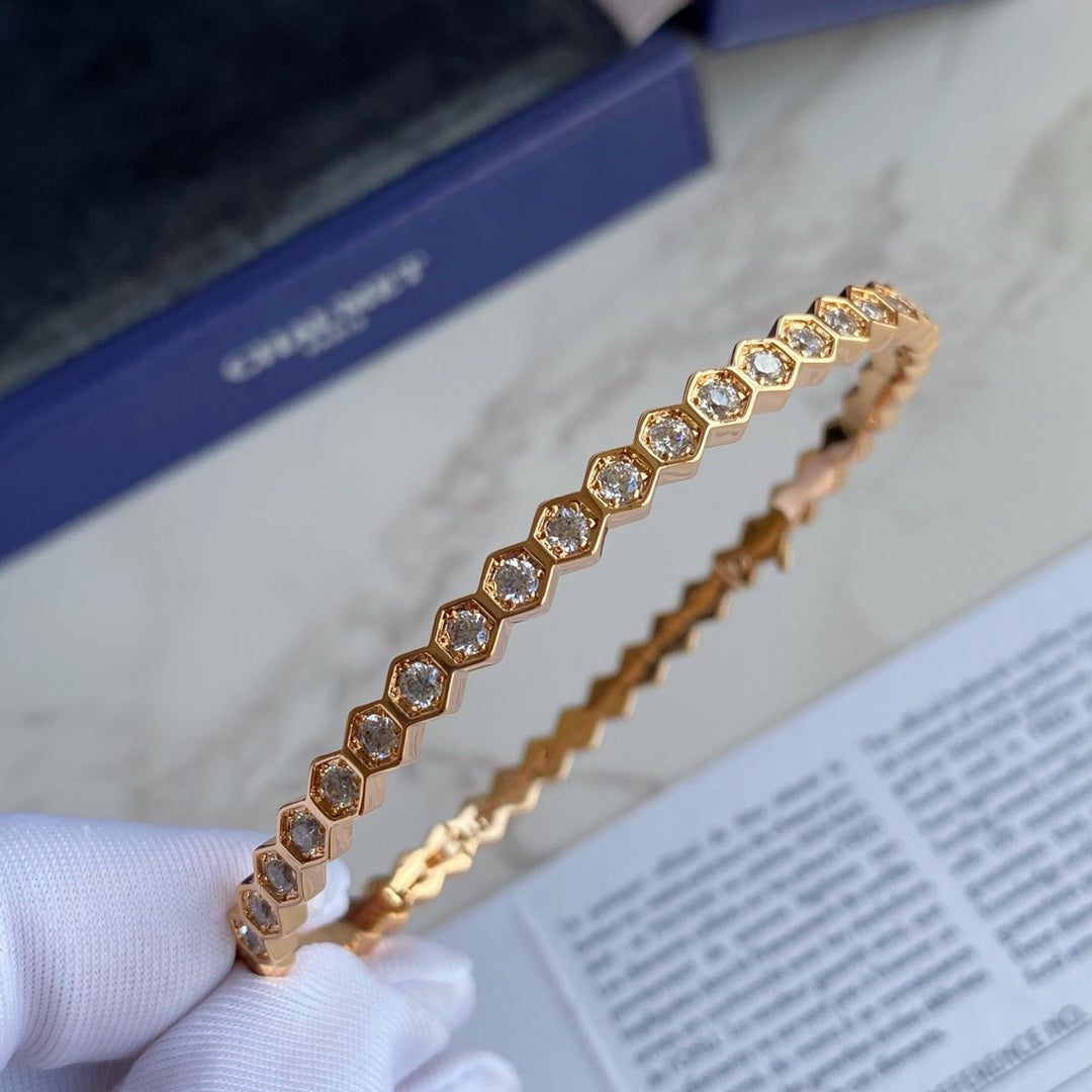 ¡®Imperial¡¯BEE LOVE GOLD BRACELET FULL DIAMOND