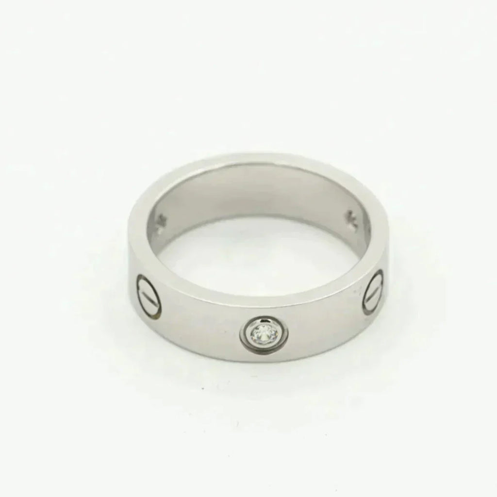 ¡®Imperial¡¯LOVE RING 5.5MM 3 DIAMONDS SILVER