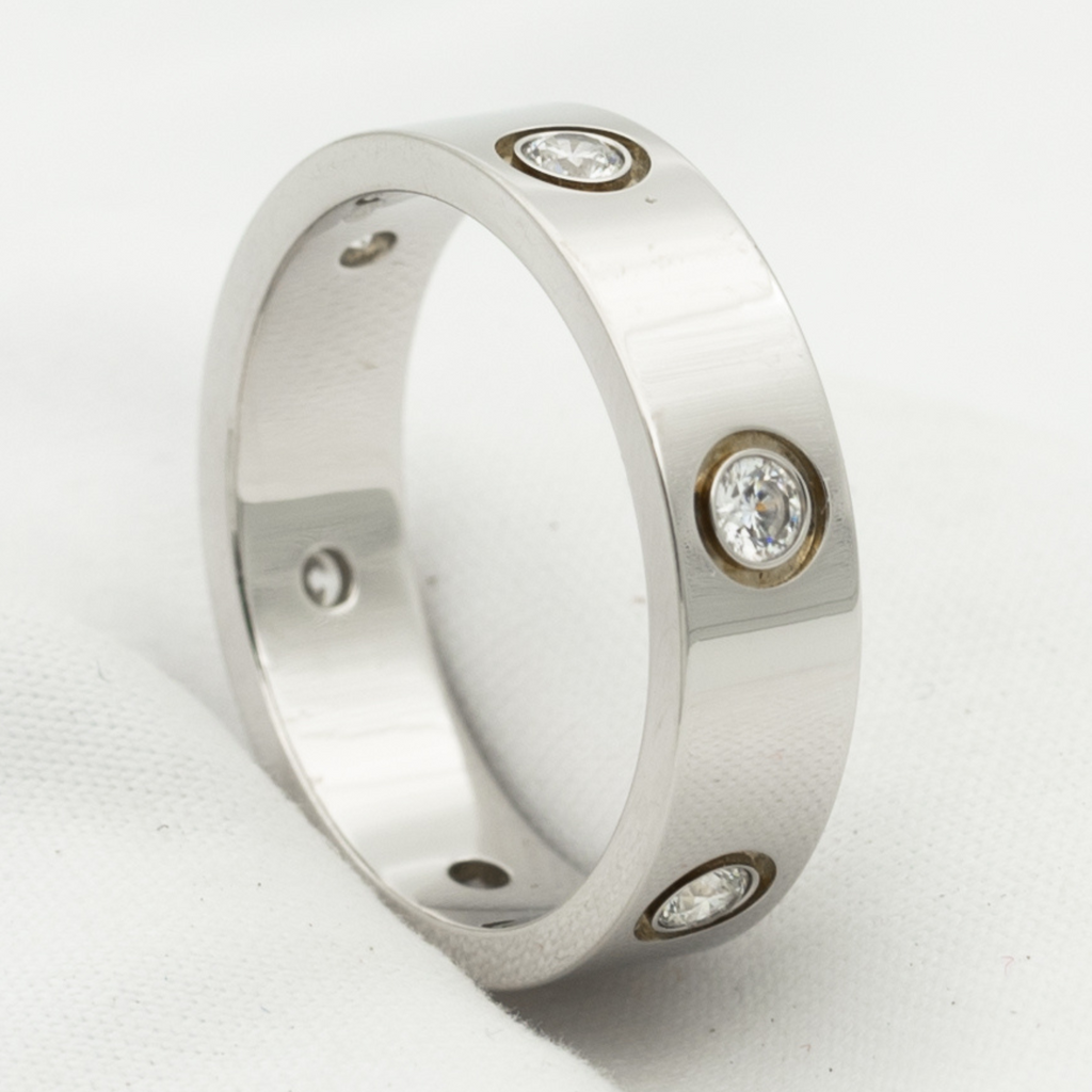 ¡®Imperial¡¯LOVE RING 5.5MM 6 DIAMONDS SILVER