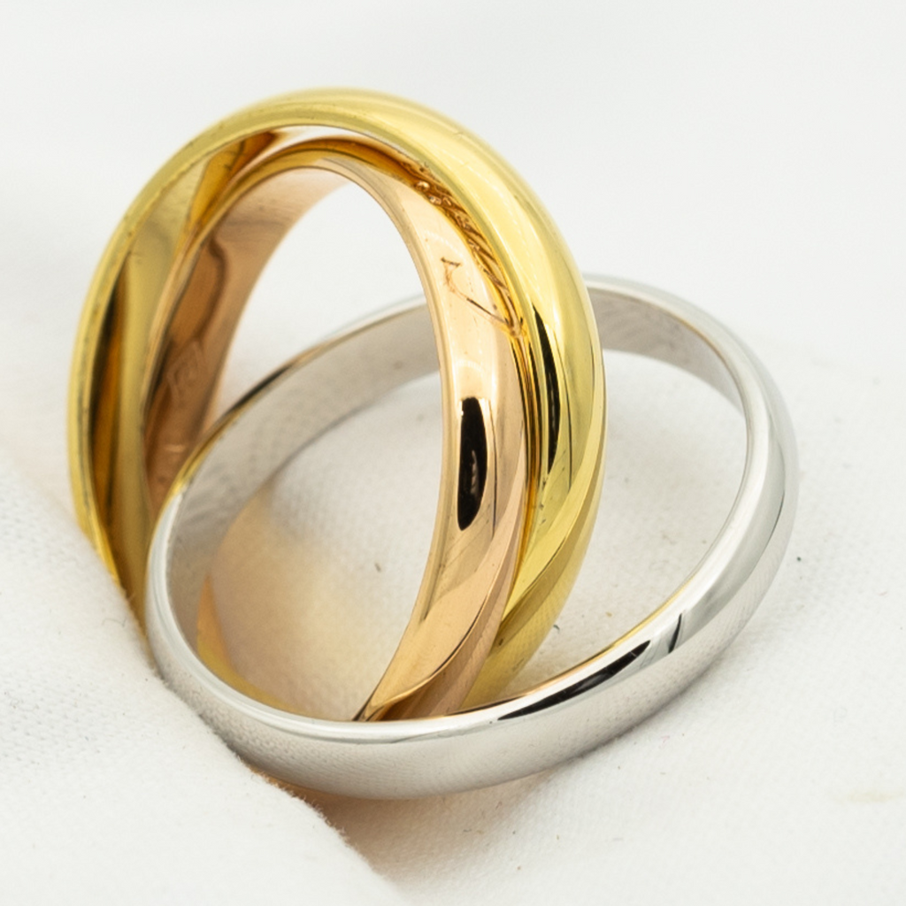 ¡®Imperial¡¯TRINITY RING GOLD PINK GOLD SILVER
