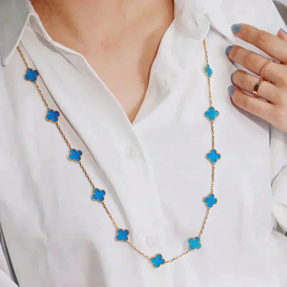 ¡®Imperial¡¯CLOVER 20 MOTIFS TURQUOISE GOLD
