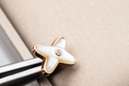¡®Imperial¡¯JEUX DE WHITE MOP PINK GOLD DIAMOND EARRINGS