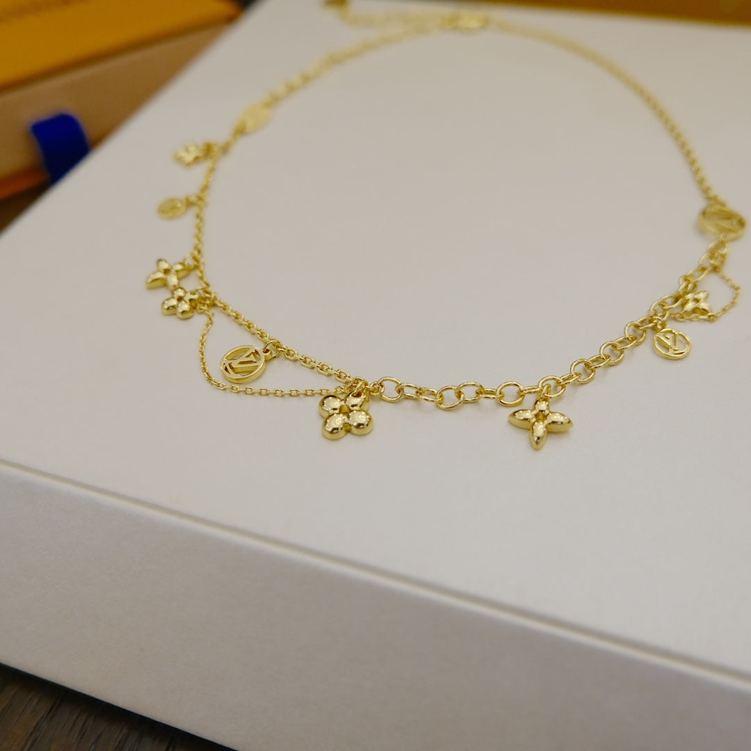 ¡®Imperial¡¯BLOOMING SUPPLE NECKLACE BRASS