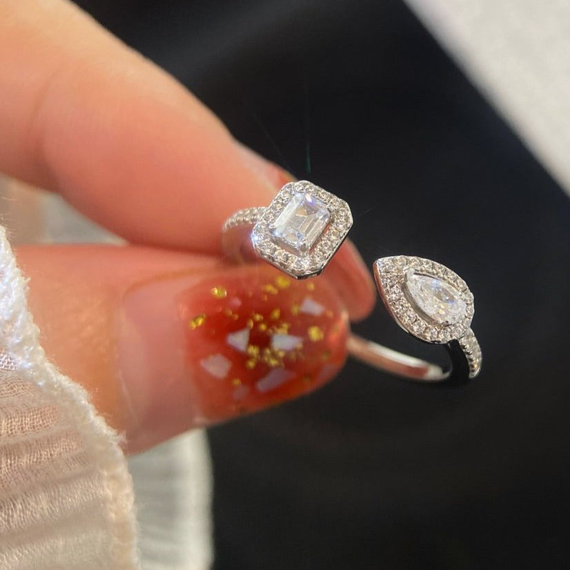 [Imperial Jewelrys]MY TWIN TOI & MOI SILVER DIAMOND RING