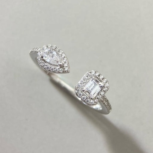[Imperial Jewelrys]MY TWIN TOI & MOI SILVER DIAMOND RING