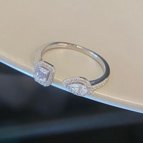 [Imperial Jewelrys]MY TWIN TOI & MOI SILVER DIAMOND RING