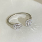 [Imperial Jewelrys]MY TWIN TOI & MOI SILVER DIAMOND RING