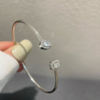 [Imperial Jewelrys]JONC FLEX MY TWIN TOI & MOI SILVER DIAMOND BRACELET