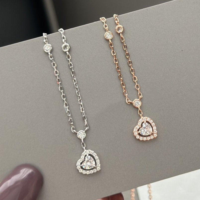 [Imperial Jewelrys]JOY HEART DIAMOND NECKLACE