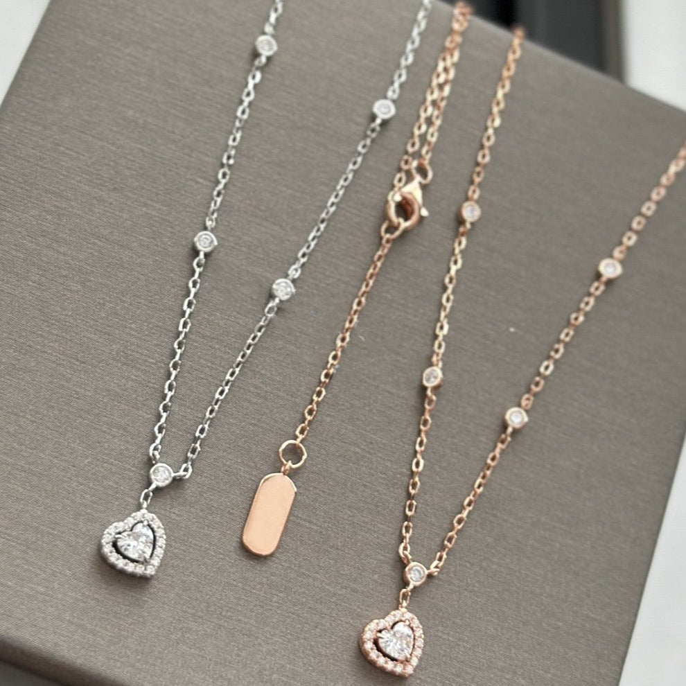 [Imperial Jewelrys]JOY HEART DIAMOND NECKLACE