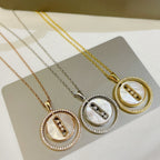 [Imperial Jewelrys]LUCKY MOVE MM NACRE BLANCHE DIAMOND NECKLACE