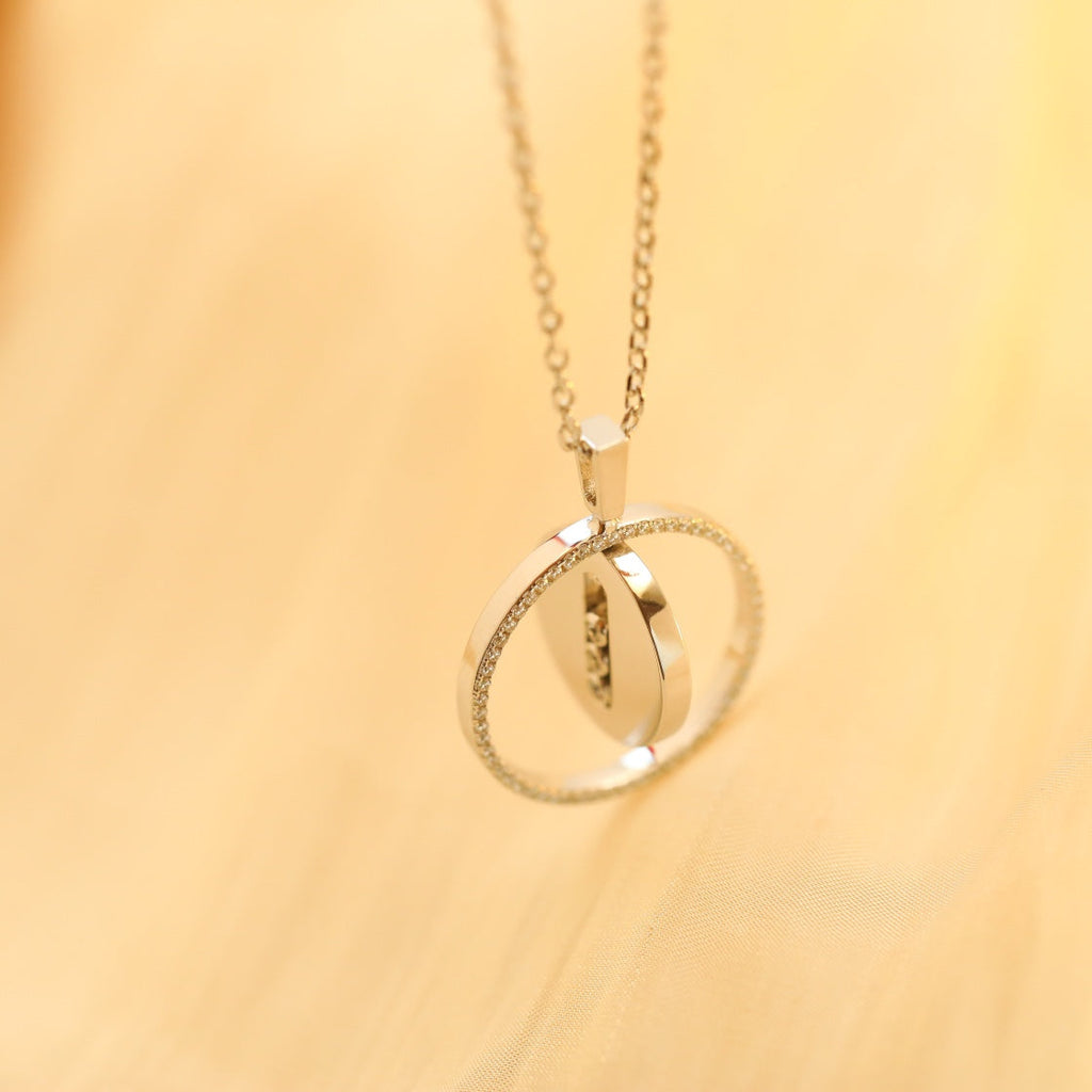 [Imperial Jewelrys]LUCKY MOVE MM SILVER DIAMOND NECKLACE