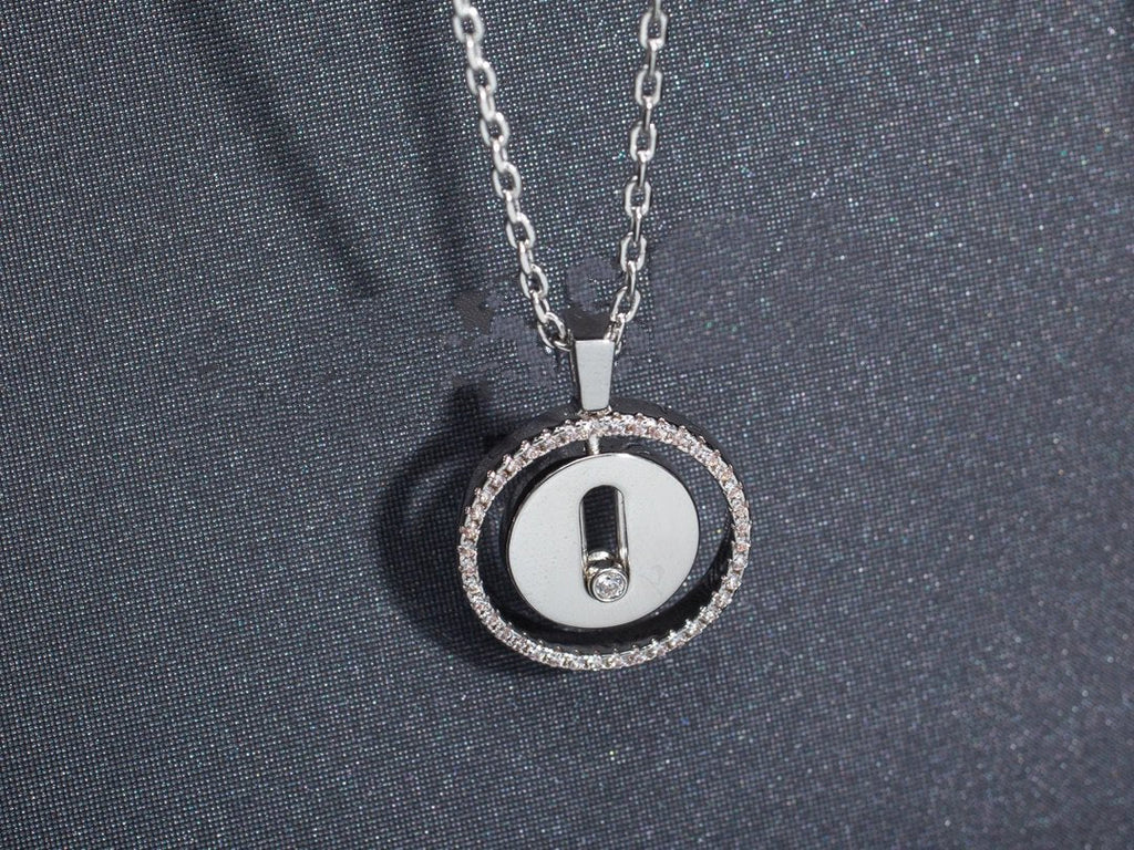 [Imperial Jewelrys]LUCKY MOVE PM NECKLACE SILVER DIAMOND