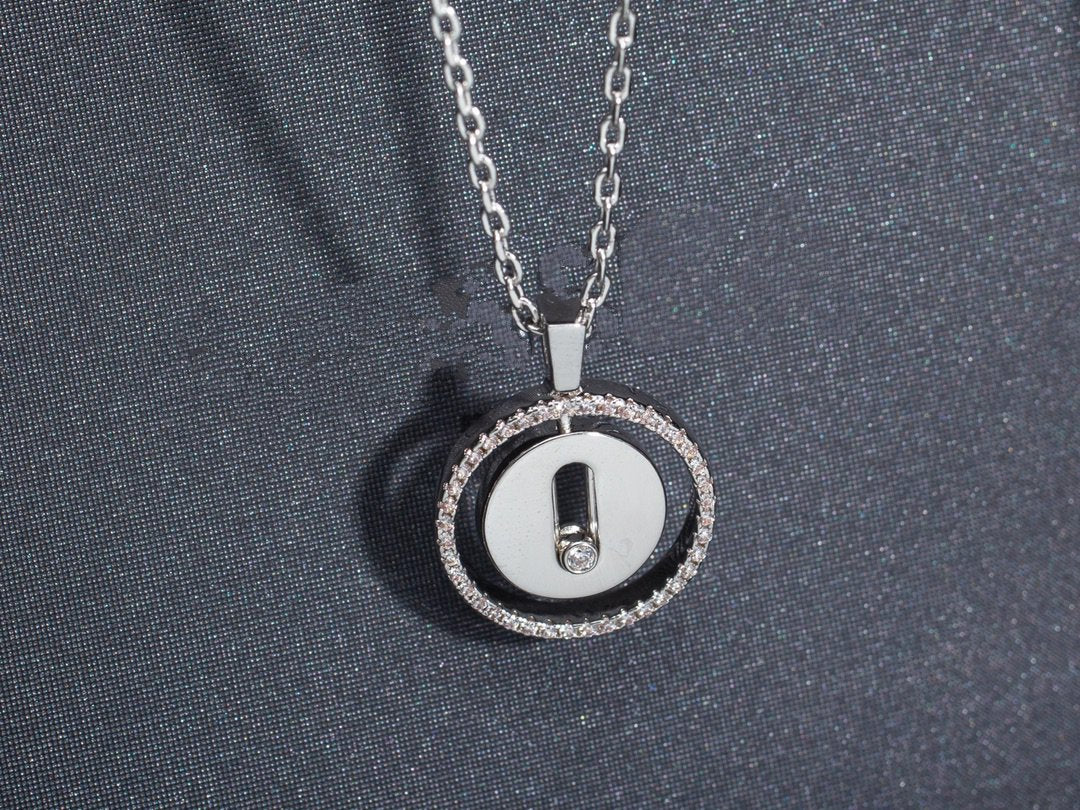 [Imperial Jewelrys]LUCKY MOVE PM NECKLACE SILVER DIAMOND