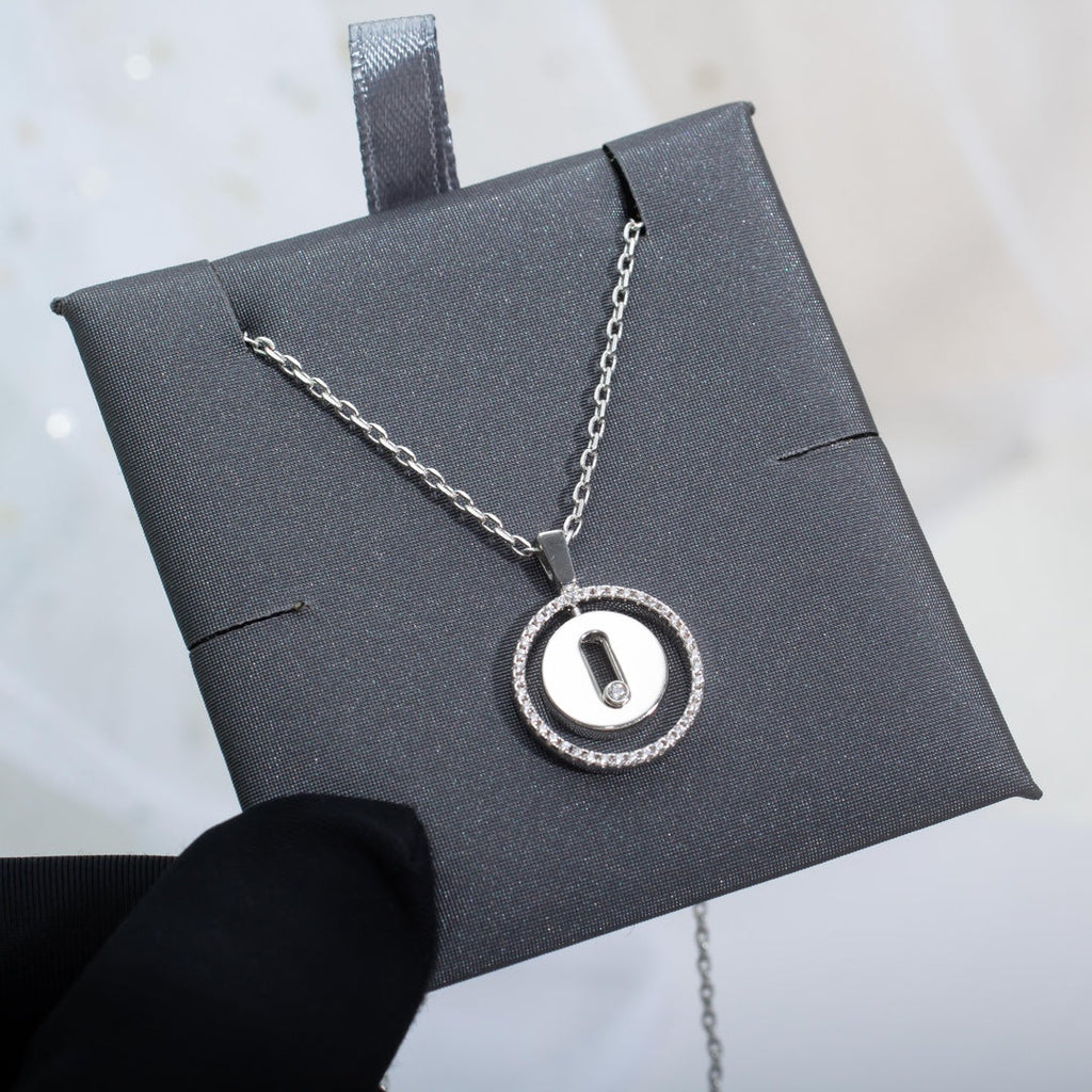 [Imperial Jewelrys]LUCKY MOVE PM NECKLACE SILVER DIAMOND