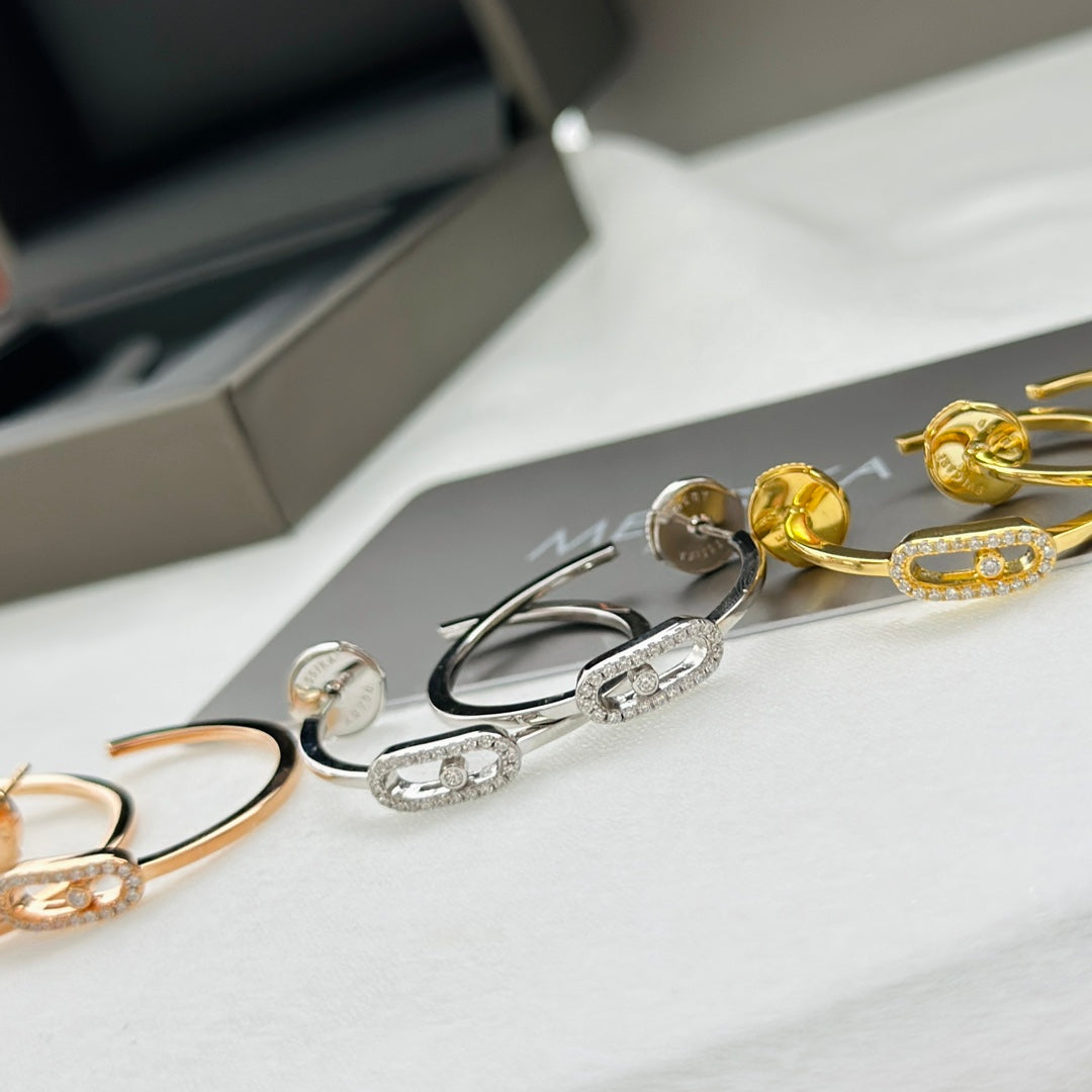 [Imperial Jewelrys]CREOLES MOVE UNO PM DIAMOND EARRINGS