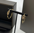 [Imperial Jewelrys]CREOLES MOVE UNO PM DIAMOND EARRINGS