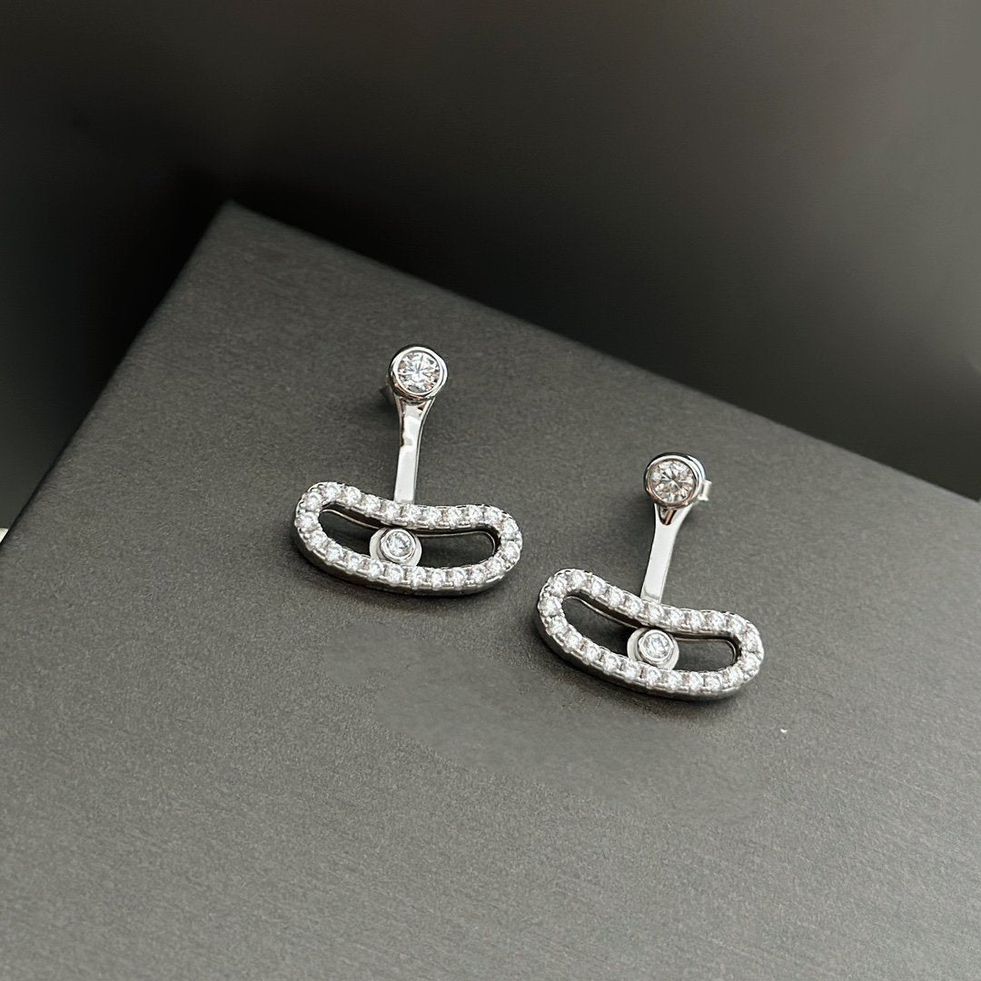 [Imperial Jewelrys]MOVE UNO SILVER DIAMOND EARRINGS
