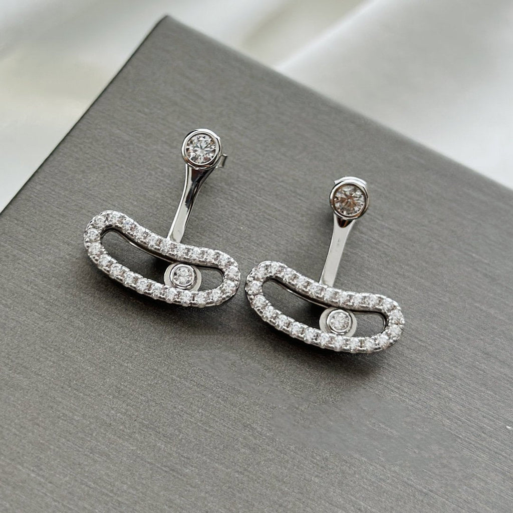 [Imperial Jewelrys]MOVE UNO SILVER DIAMOND EARRINGS