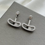 [Imperial Jewelrys]MOVE UNO SILVER DIAMOND EARRINGS