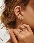 [Imperial Jewelrys]CREOLES MOVE UNO MINI 1 DIAMOND EARRINGS