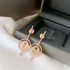 [Imperial Jewelrys]LUCKY MOVE ARROW PINK GOLD DIAMOND EARRINGS