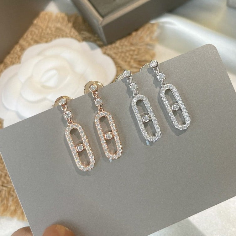 [Imperial Jewelrys]DORMEUSES MOVE UNO DIAMOND EARRINGS
