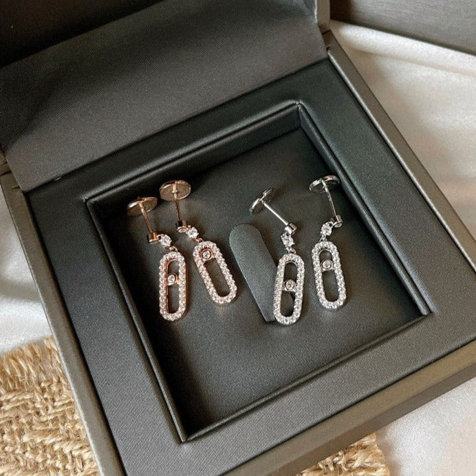 [Imperial Jewelrys]DORMEUSES MOVE UNO DIAMOND EARRINGS
