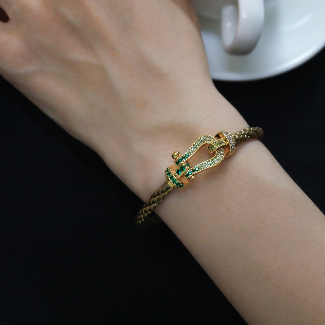 ¡®Imperial¡¯FORCE 10 GOLD GREEN DIAMOND PAVED