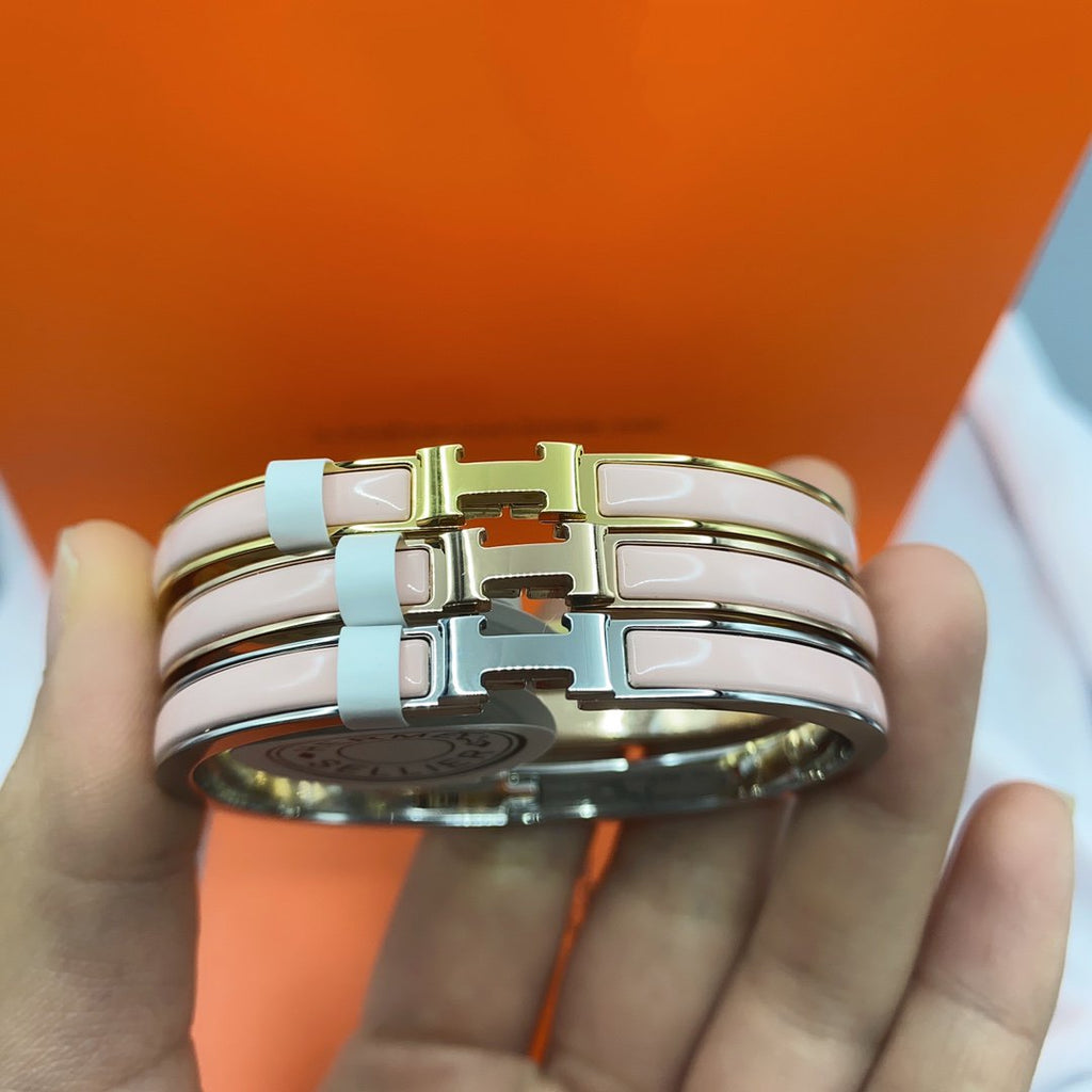 ¡®Imperial¡¯CLASSIC HM CLIC  PINK 8MM ENAMEL BRACELET