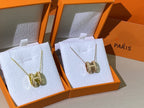 ¡®Imperial¡¯HM CLIC YELLOW ENAMEL GOLD NECKLACE