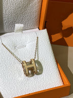 ¡®Imperial¡¯HM CLIC YELLOW ENAMEL GOLD NECKLACE