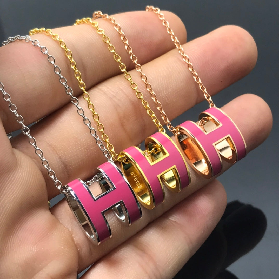 ¡®Imperial¡¯H NECKLACE PINK