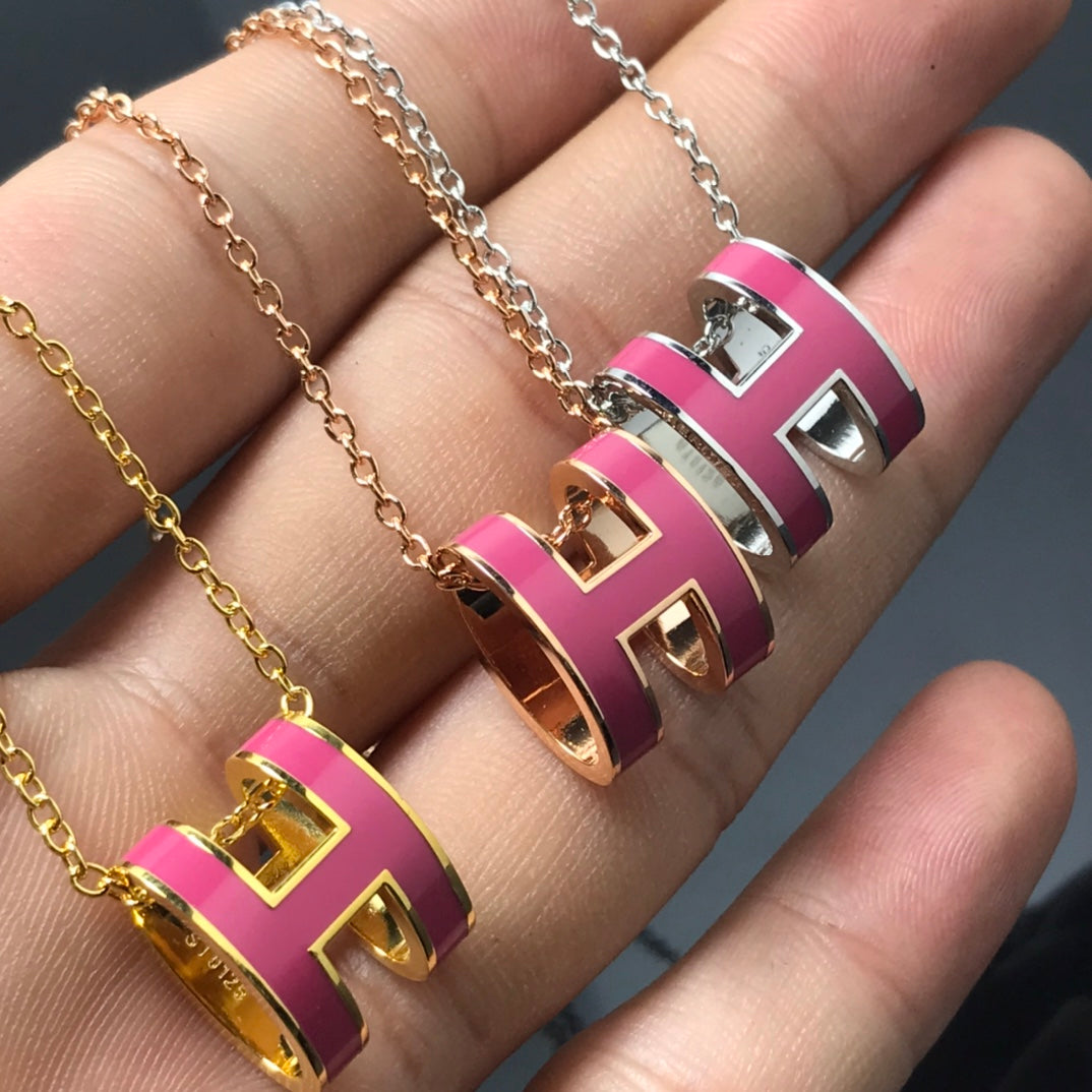 ¡®Imperial¡¯H NECKLACE PINK