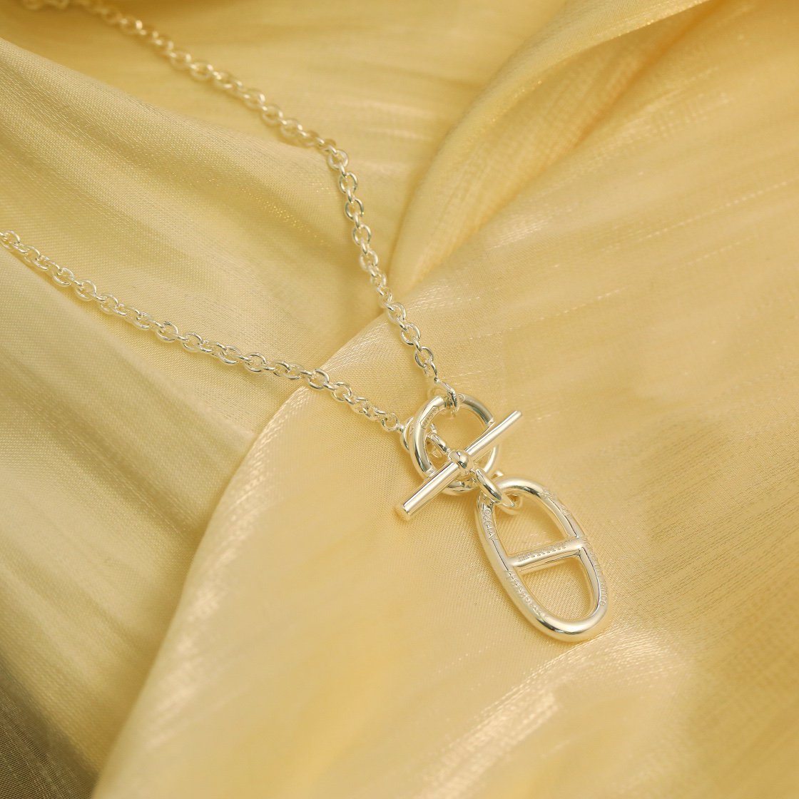 ¡®Imperial¡¯HM CHAINE D'ANCRE PENDANT NECKLACE STERLING SILVER