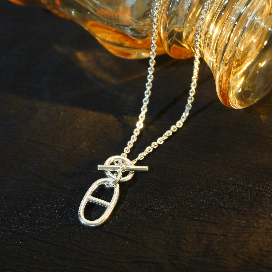 ¡®Imperial¡¯HM CHAINE D'ANCRE PENDANT NECKLACE STERLING SILVER