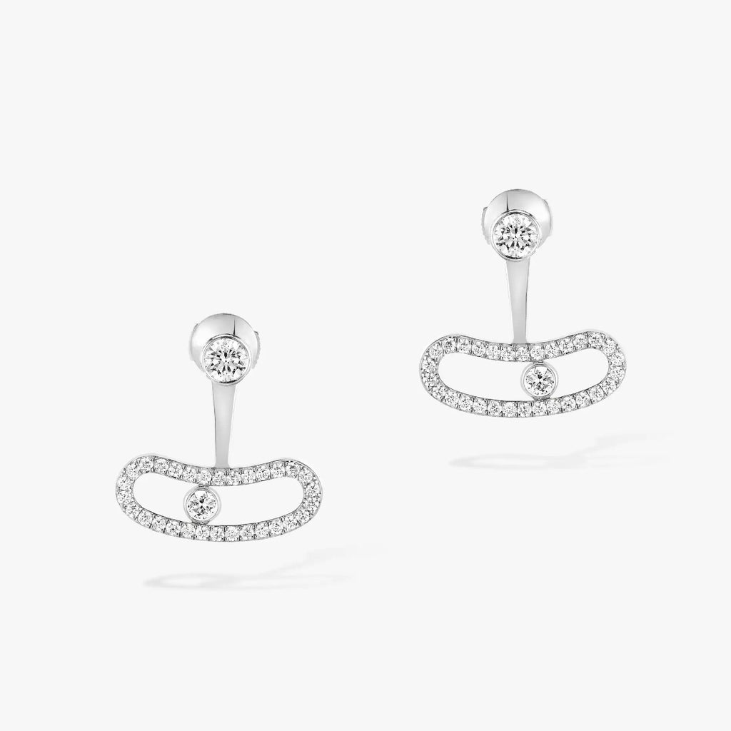 [Imperial Jewelrys]MOVE UNO SILVER DIAMOND EARRINGS