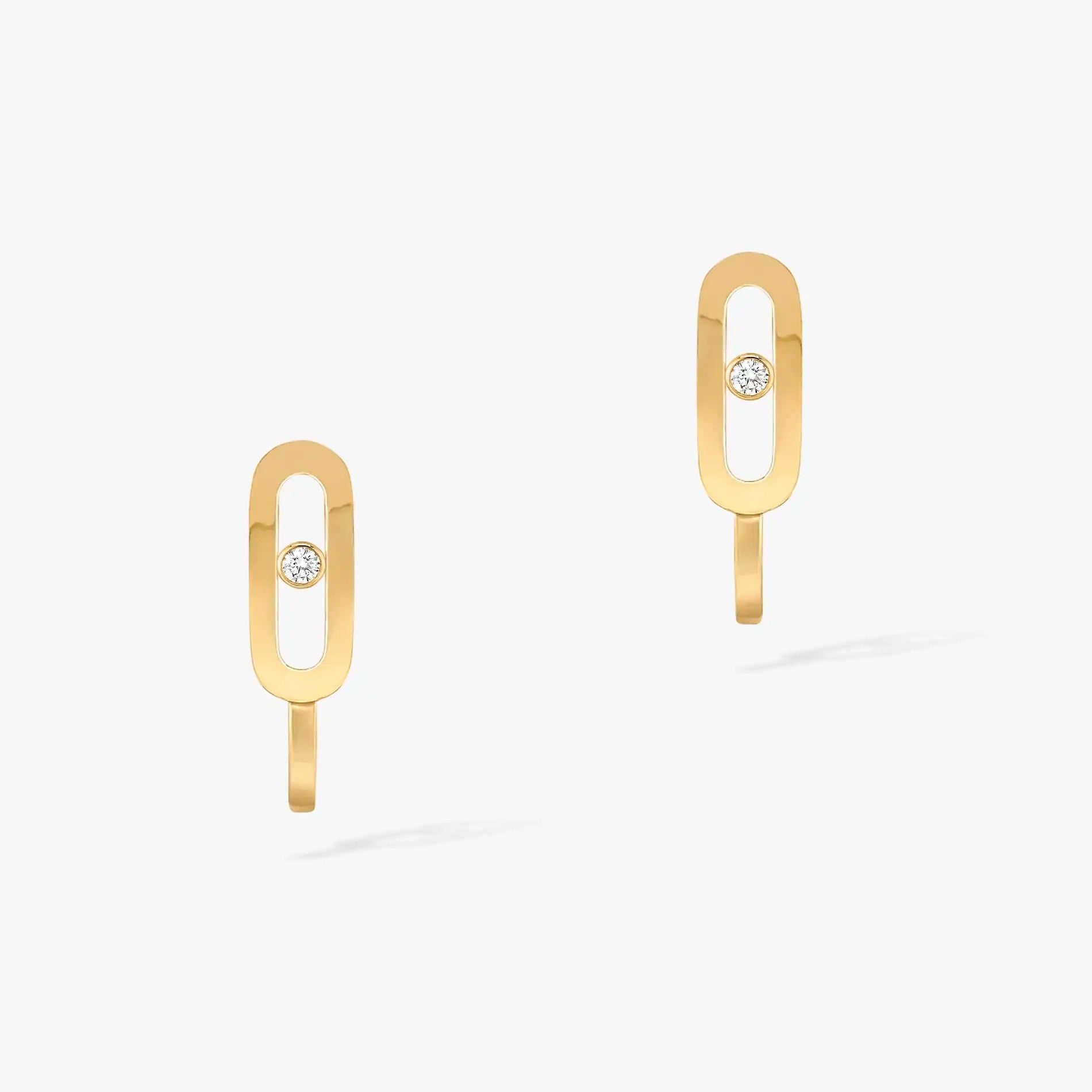 [Imperial Jewelrys]CREOLES MOVE UNO MINI 1 DIAMOND EARRINGS