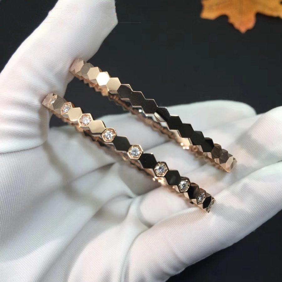 ¡®Imperial¡¯BEE LOVE PINK GOLD DIAMOND BRACELET
