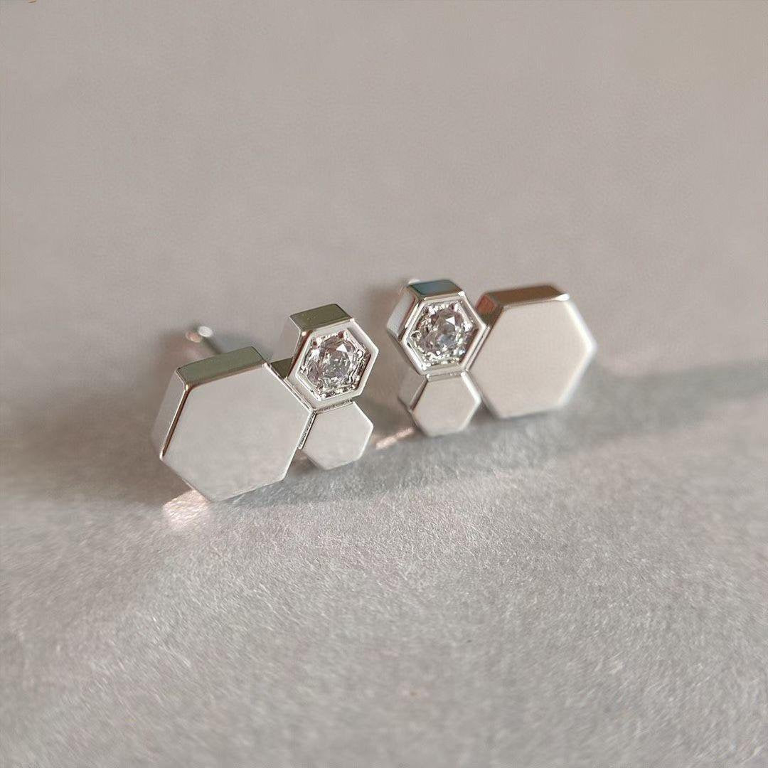 ¡®Imperial¡¯BEE LOVE SILVER DIAMOND EARRINGS