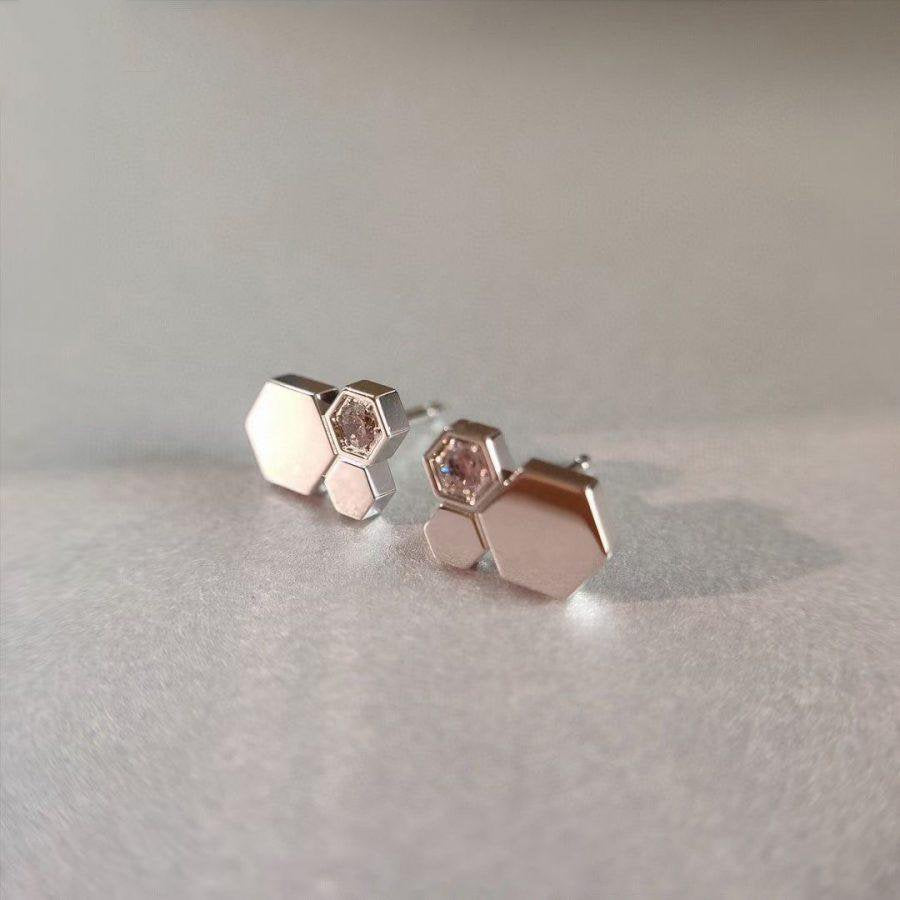 ¡®Imperial¡¯BEE LOVE SILVER DIAMOND EARRINGS