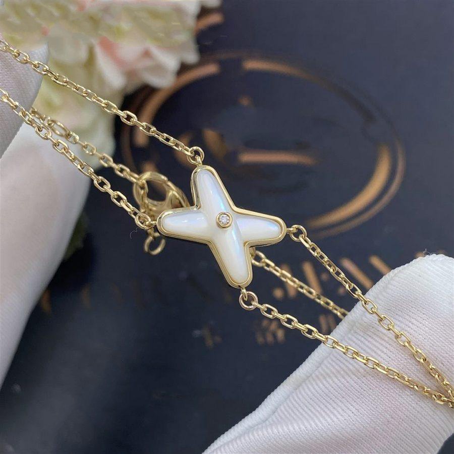 ¡®Imperial¡¯JEUX BRACELET WHITE MOP GOLD 1 DIAMOND