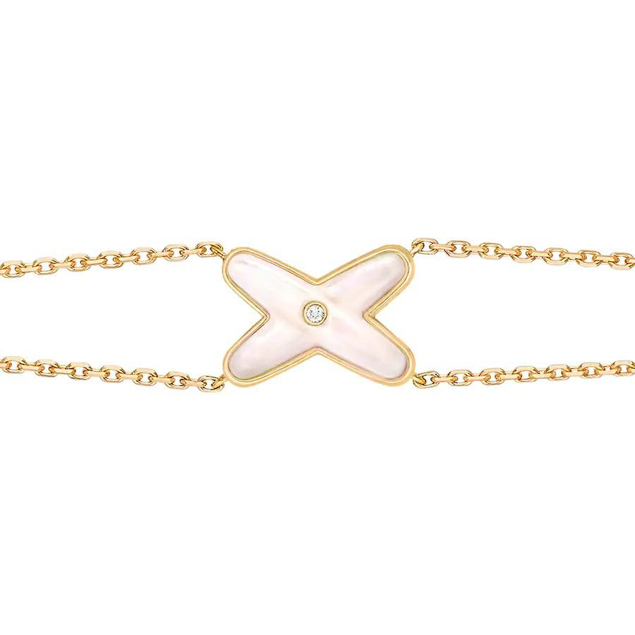 ¡®Imperial¡¯JEUX BRACELET WHITE MOP GOLD 1 DIAMOND